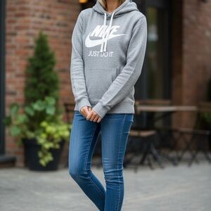 Nike Women's Heather Gray Hoodie